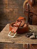 "The Rodeo" — 1-1/2" Full-Grain Leather Belt