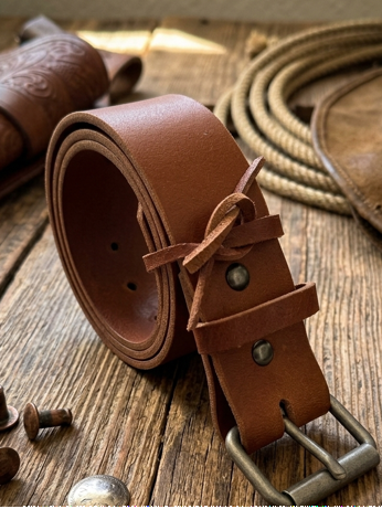 "The Bull" 1-3/4" Full-Grain Leather Belt